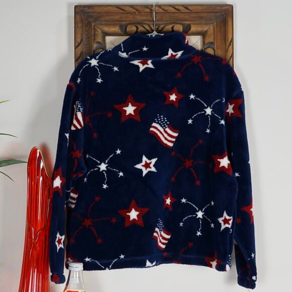 Vintage Mandal Bay fleece full zip sherpa jacket M - Picture 2 of 4